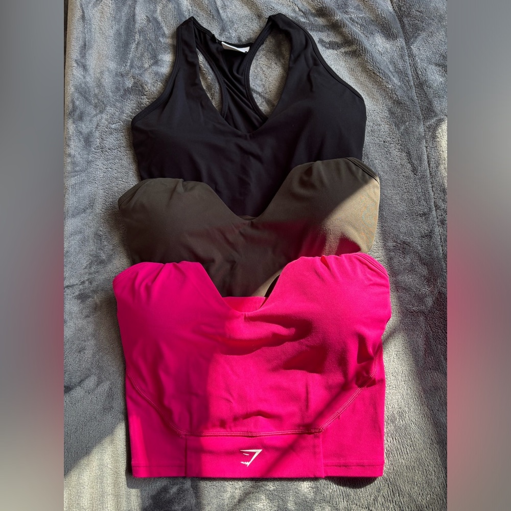 3 EUC GYMSHARK CROP MESH TANK | SMALL
